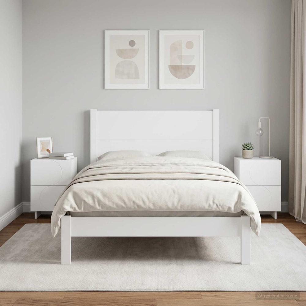 Bedside Cabinet 33.5 x 34.5 x 50 cm White 2
