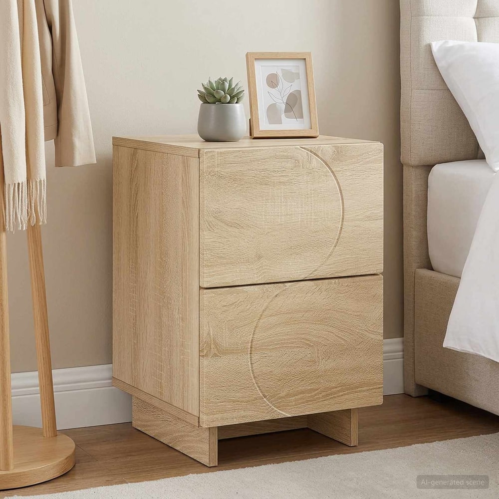 vidaXL Bedside Cabinet 33.5 x 34.5 x 50 cm