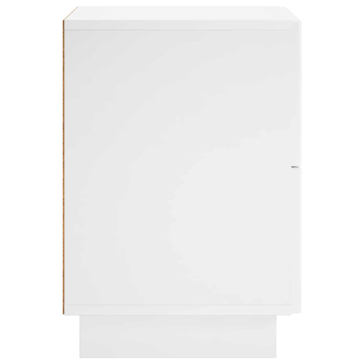 vidaXL Bedside Cabinet High Gloss White 33.5 x 34.5 x 50 cm 5