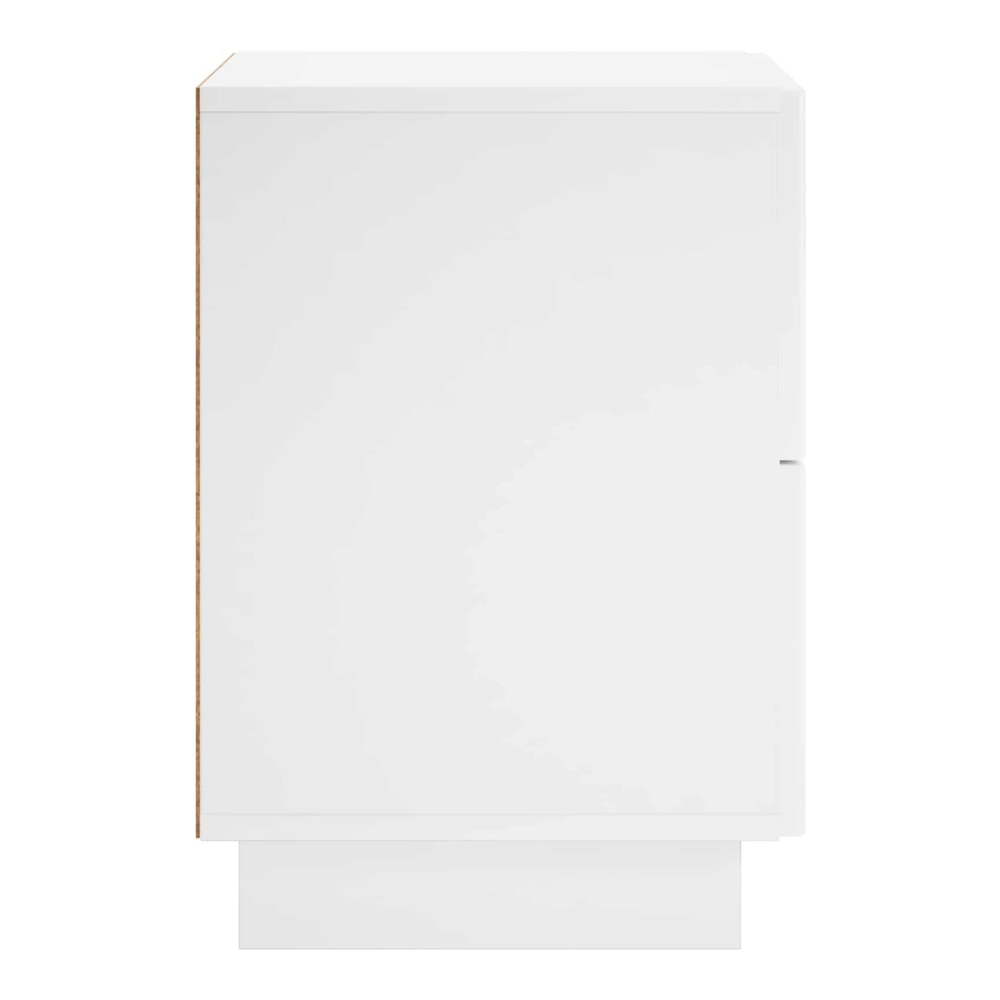 Bedside Cabinet 33.5 x 34.5 x 50 cm High gloss white 1
