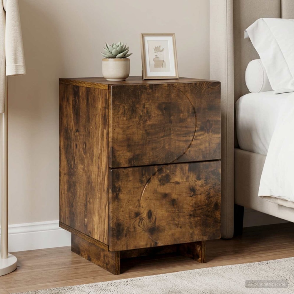 vidaXL Bedside Cabinet 33.5 x 34.5 x 50 cm