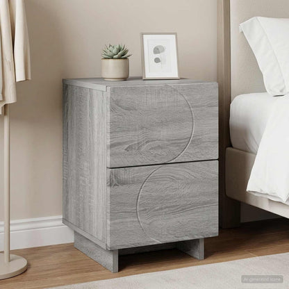 vidaXL Bedside Cabinet 33.5 x 34.5 x 50 cm