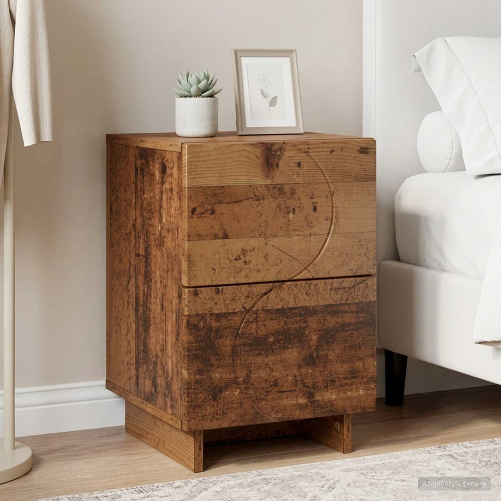 vidaXL Bedside Cabinet 33.5 x 34.5 x 50 cm