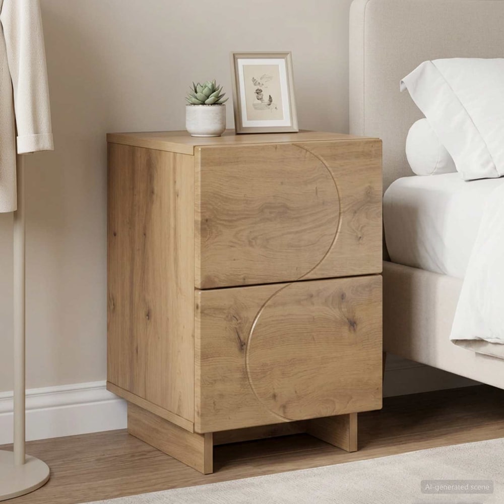 vidaXL Bedside Cabinet 33.5 x 34.5 x 50 cm