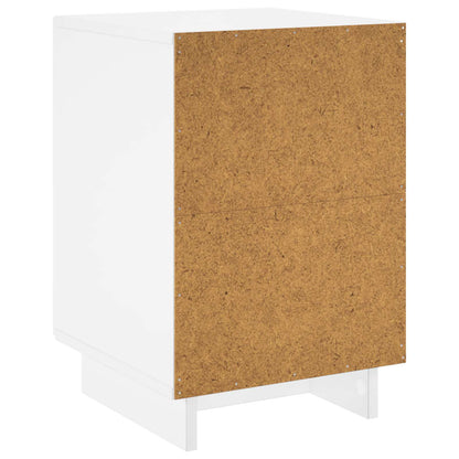 vidaXL Bedside Cabinet 2 pcs White 33.5 x 34.5 x 50 cm Engineered Wood 6