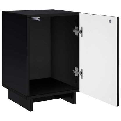 vidaXL Bedside Cabinet 2 pcs Black 33.5 x 34.5 x 50 cm Engineered Wood 3