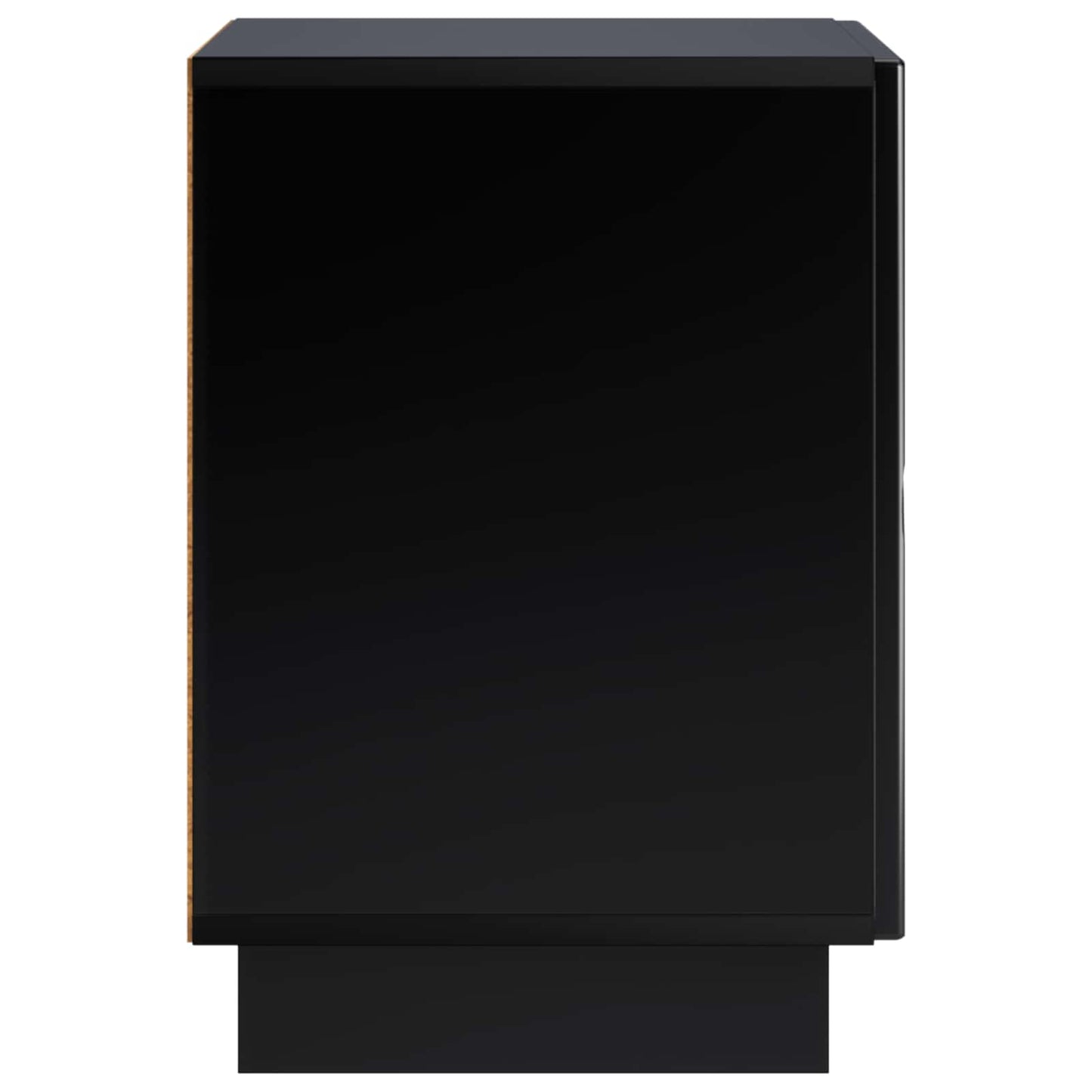 vidaXL Bedside Cabinet 2 pcs Black 33.5 x 34.5 x 50 cm Engineered Wood 5