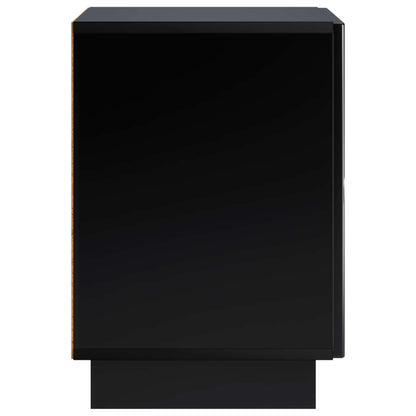 vidaXL Bedside Cabinet 2 pcs Black 33.5 x 34.5 x 50 cm Engineered Wood 5