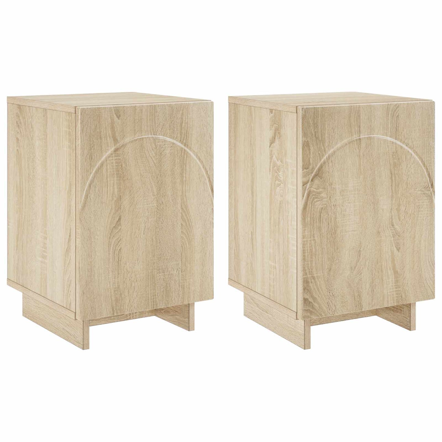 vidaXL Bedside Cabinet 2 pcs Sonoma Oak 33.5 x 34.5 x 50 cm 2