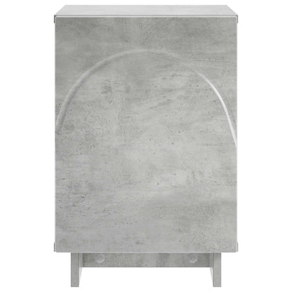 vidaXL Bedside Cabinet 2 pcs Concrete Grey 33.5 x 34.5 x 50 cm 4