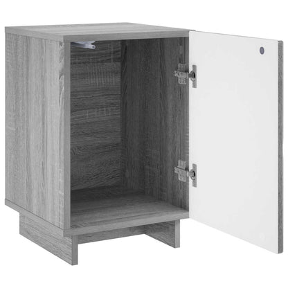 vidaXL Bedside Cabinet 2 pcs Grey Sonoma 33.5 x 34.5 x 50 cm 3