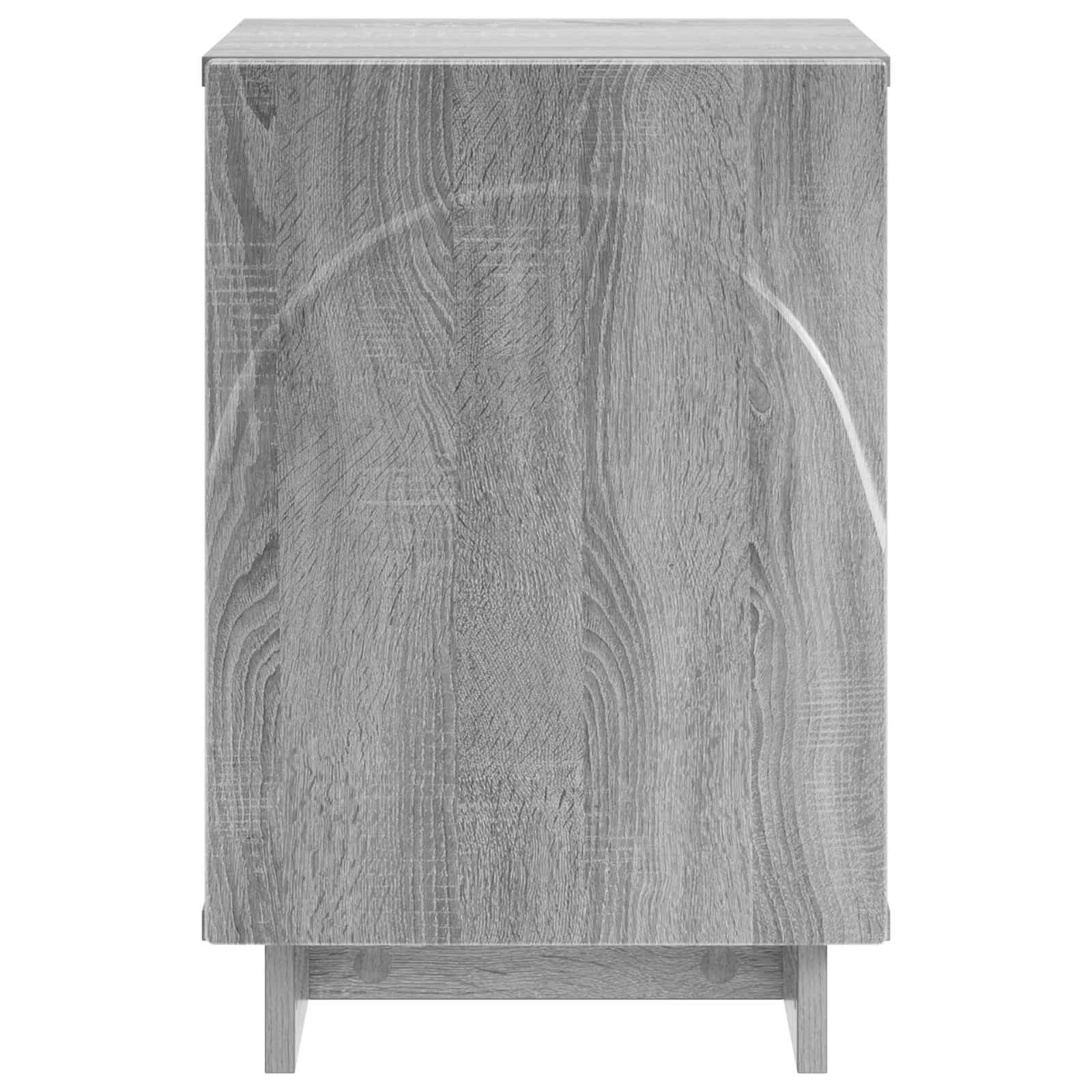 vidaXL Bedside Cabinet 2 pcs Grey Sonoma 33.5 x 34.5 x 50 cm 4