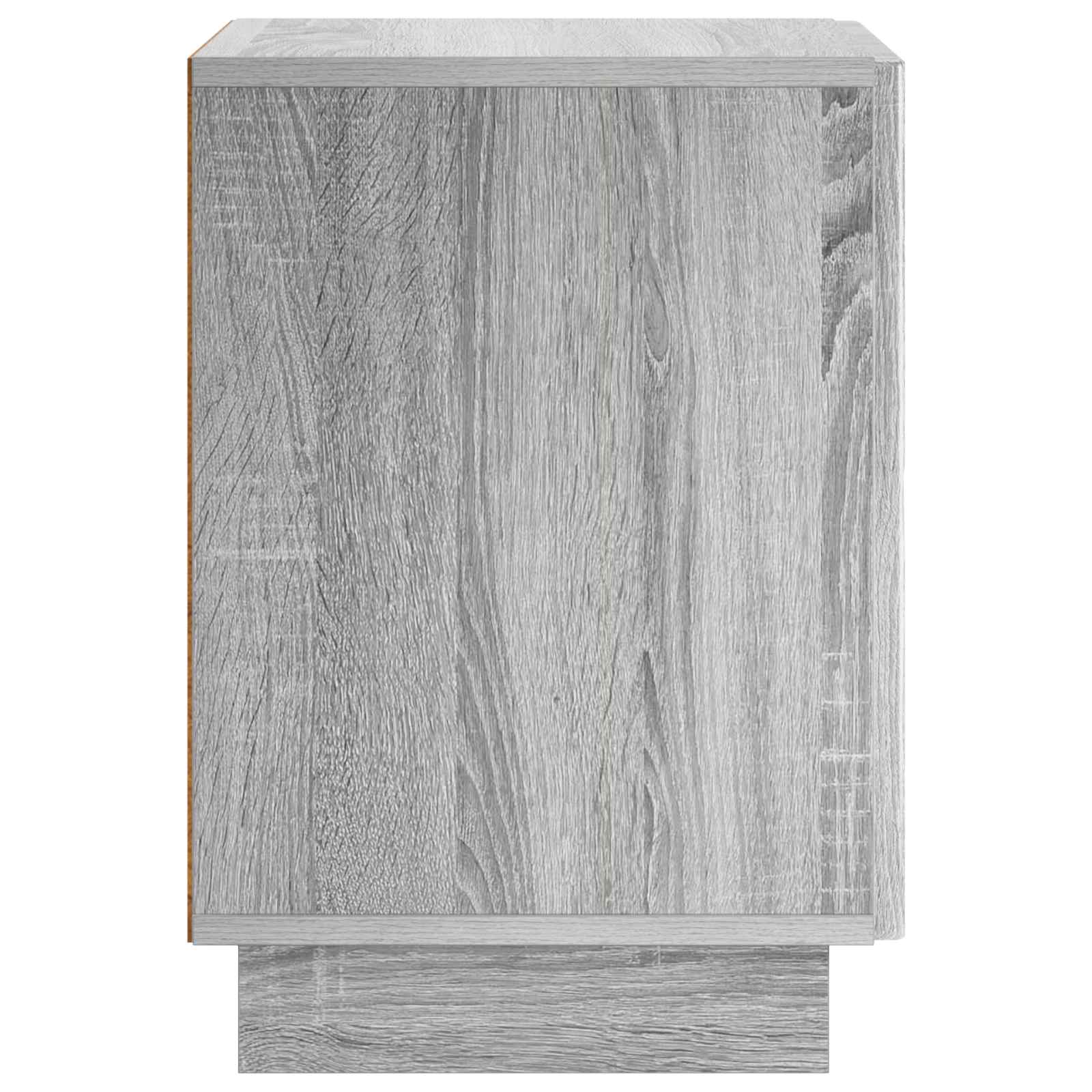 vidaXL Bedside Cabinet 2 pcs Grey Sonoma 33.5 x 34.5 x 50 cm 5