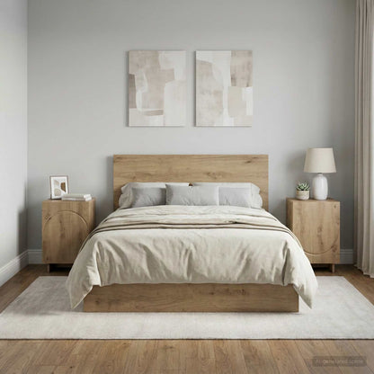 vidaXL Bedside Cabinet 2 pcs Artisan Oak 33.5 x 34.5 x 50 cm 1
