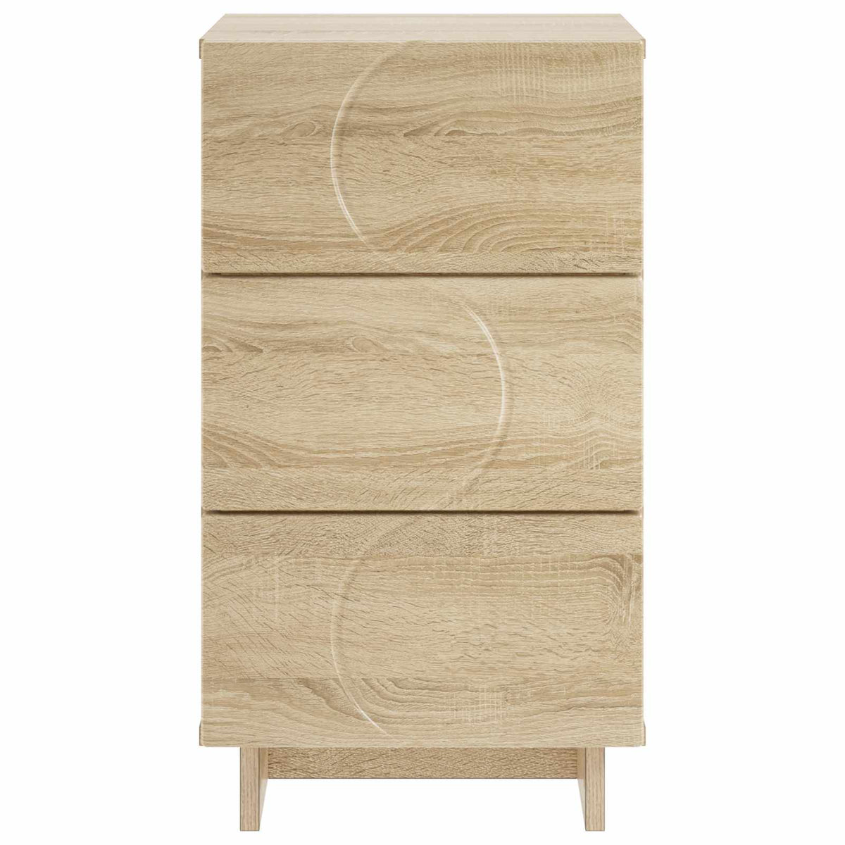 vidaXL Bedside Cabinet Sonoma Oak 33.5 x 34.5 x 60 cm Engineered Wood 4