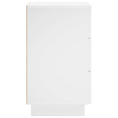 vidaXL Bedside Cabinet High Gloss White 33.5 x 34.5 x 60 cm 5