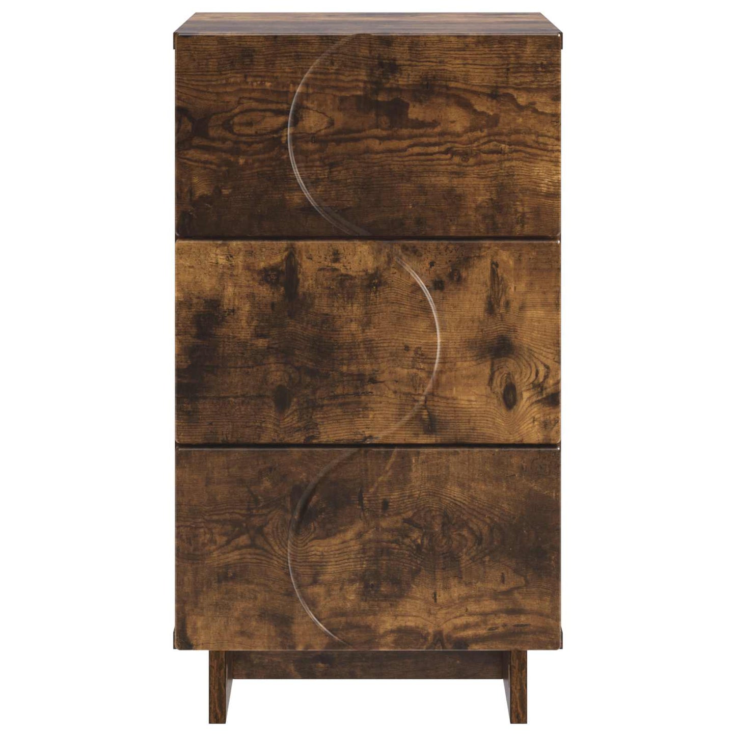 vidaXL Bedside Cabinet Smoked Oak 33.5 x 34.5 x 60 cm Engineered Wood 4