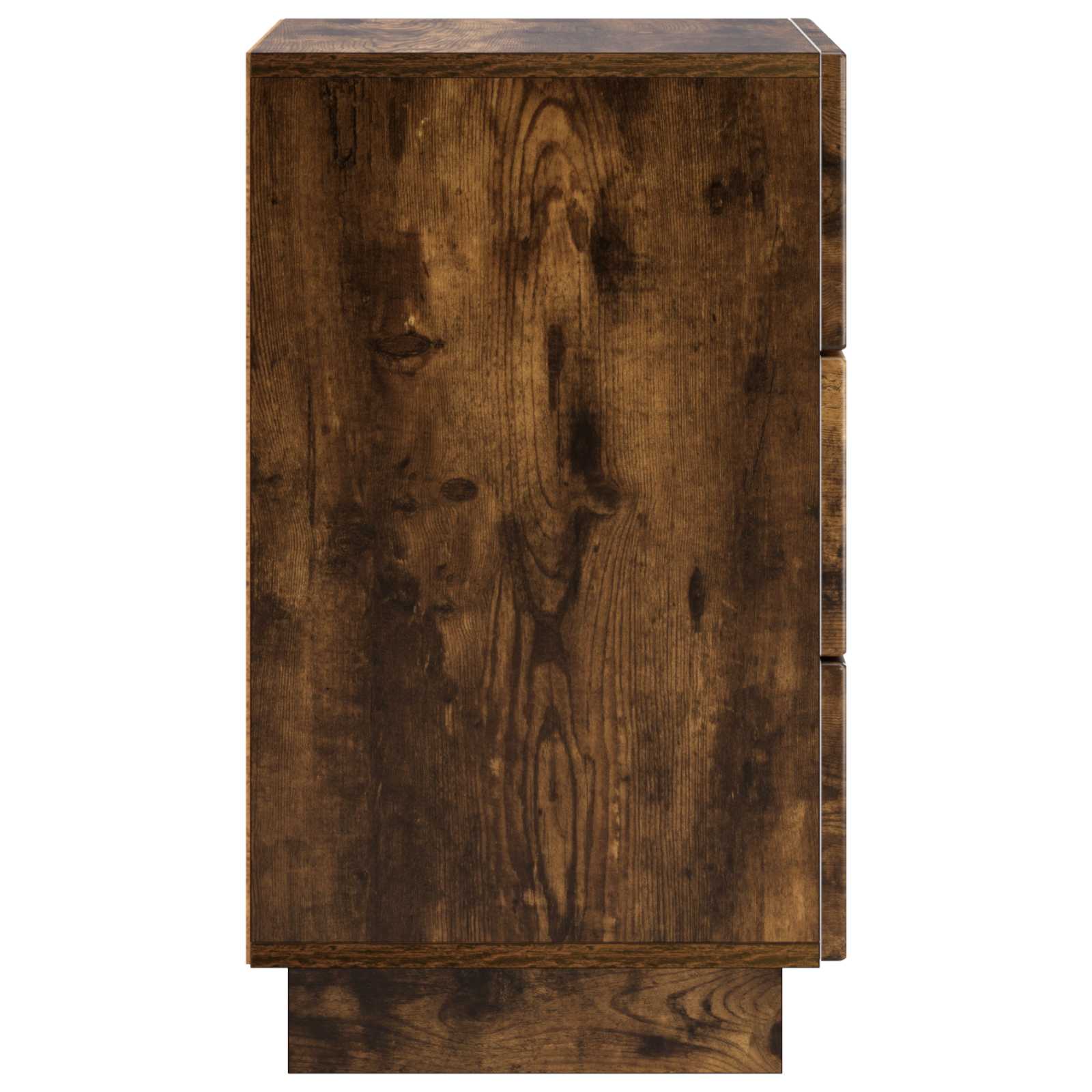 vidaXL Bedside Cabinet Smoked Oak 33.5 x 34.5 x 60 cm Engineered Wood 5