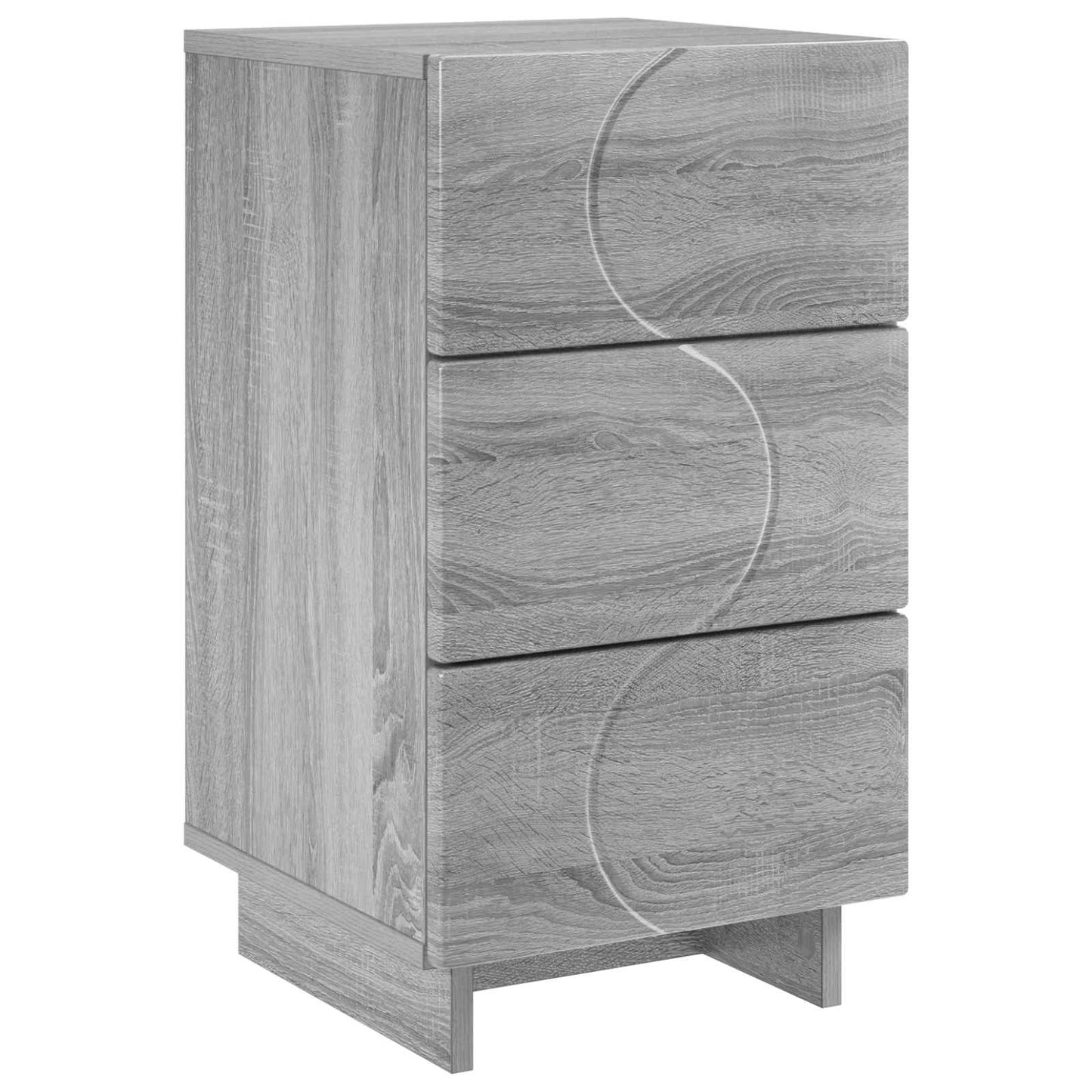 vidaXL Bedside Cabinet Grey Sonoma 33.5 x 34.5 x 60 cm Engineered Wood 2