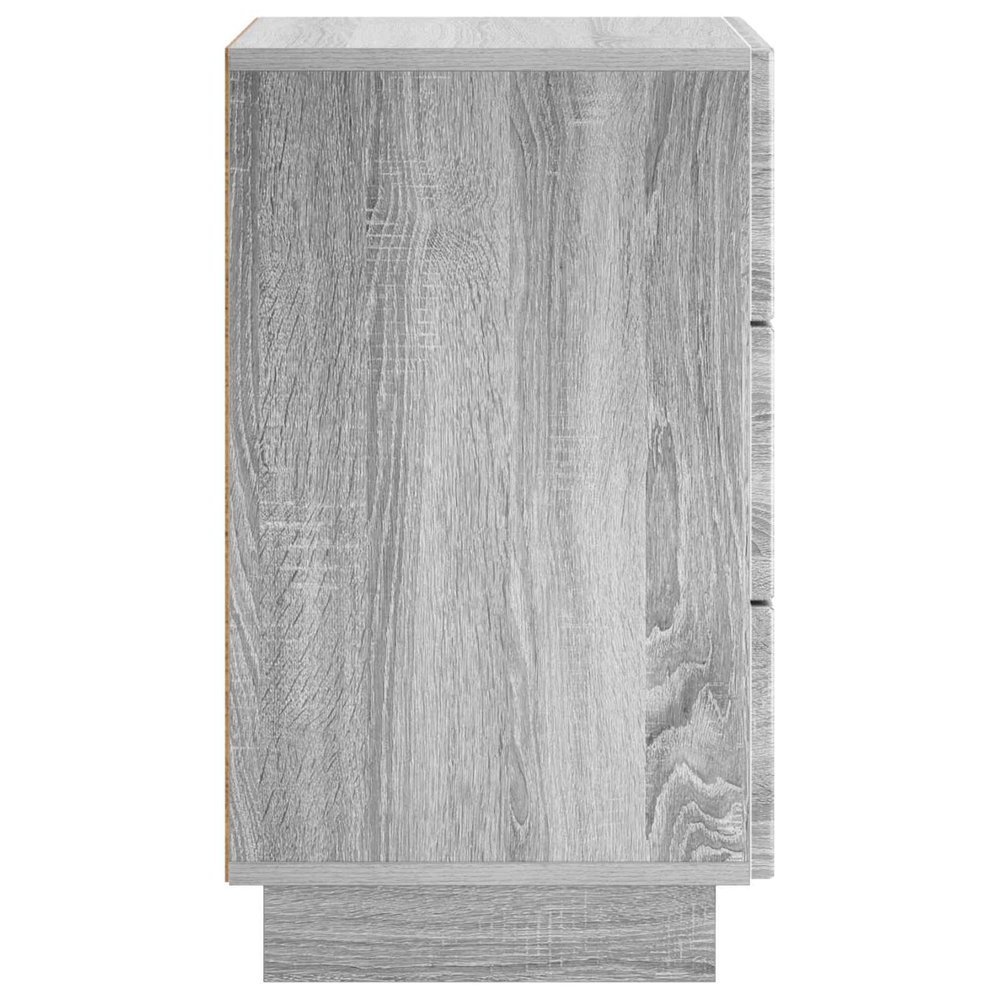vidaXL Bedside Cabinet Grey Sonoma 33.5 x 34.5 x 60 cm Engineered Wood 5
