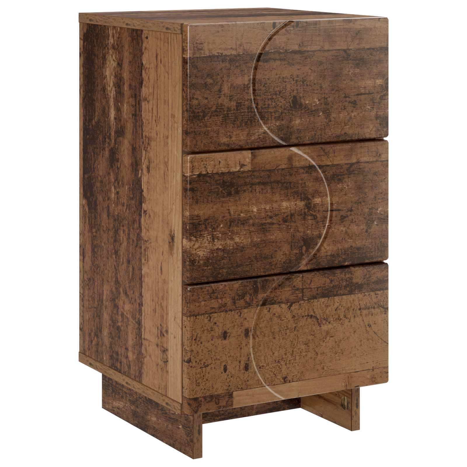 vidaXL Bedside Cabinet Old Wood 33.5 x 34.5 x 60 cm Engineered Wood 2