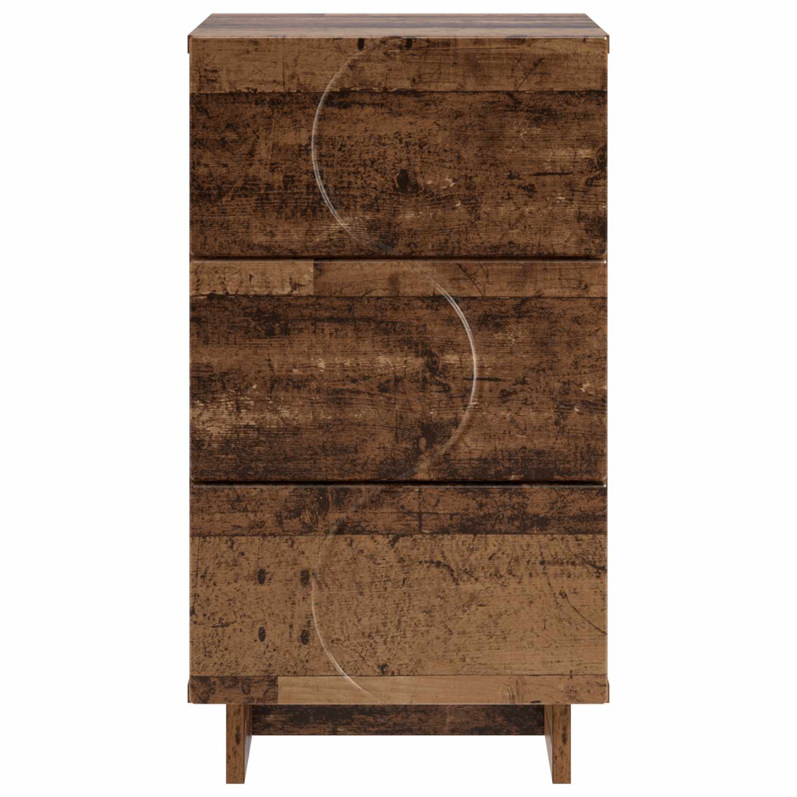 vidaXL Bedside Cabinet Old Wood 33.5 x 34.5 x 60 cm Engineered Wood 4