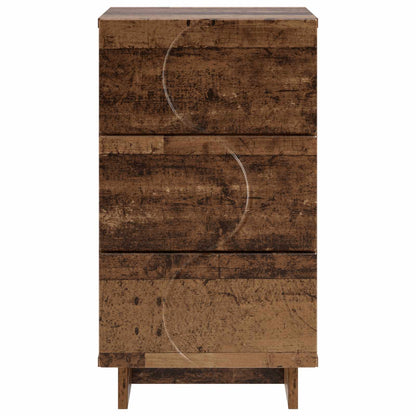 vidaXL Bedside Cabinet Old Wood 33.5 x 34.5 x 60 cm Engineered Wood 4