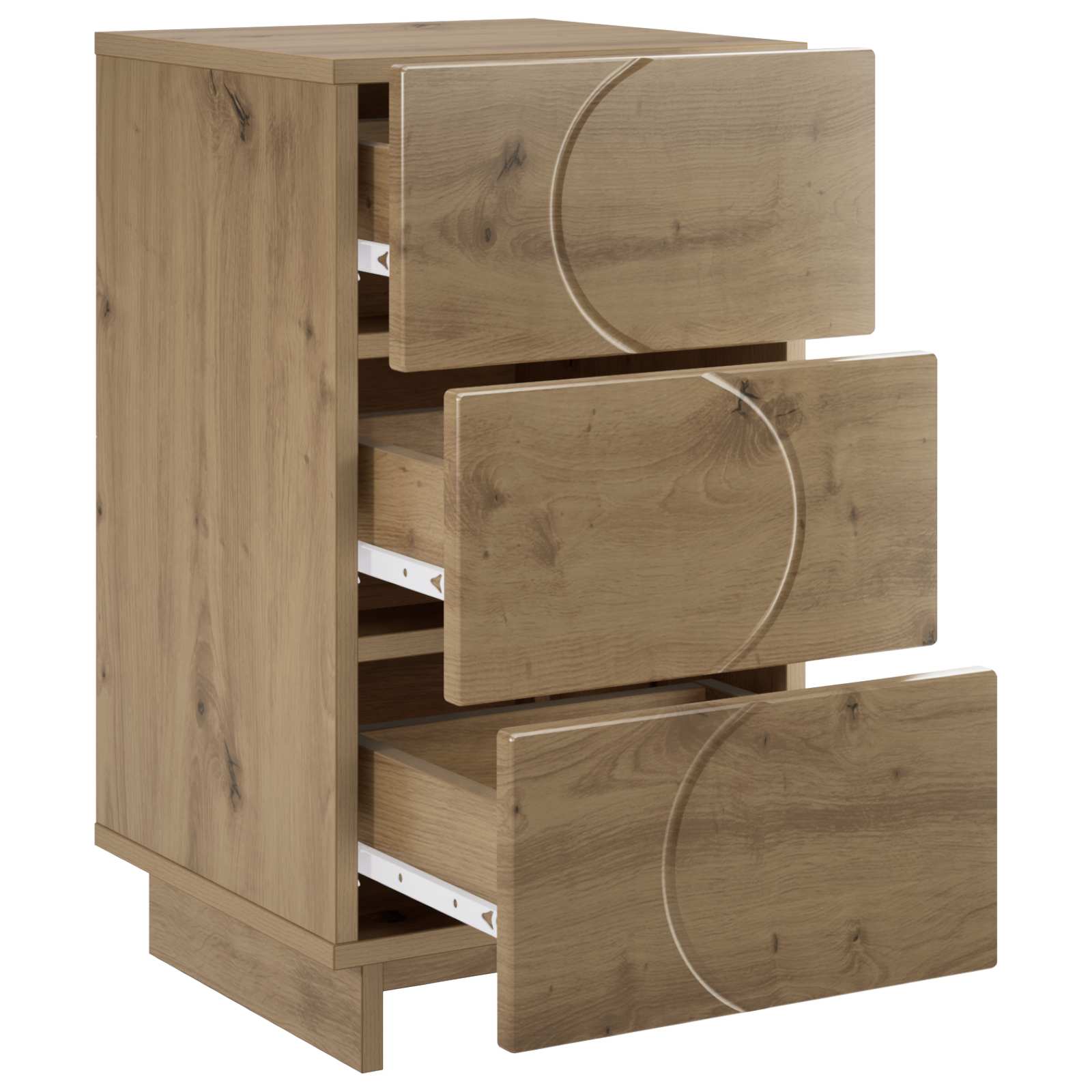 vidaXL Bedside Cabinet Artisan Oak 33.5 x 34.5 x 60 cm Engineered Wood 3