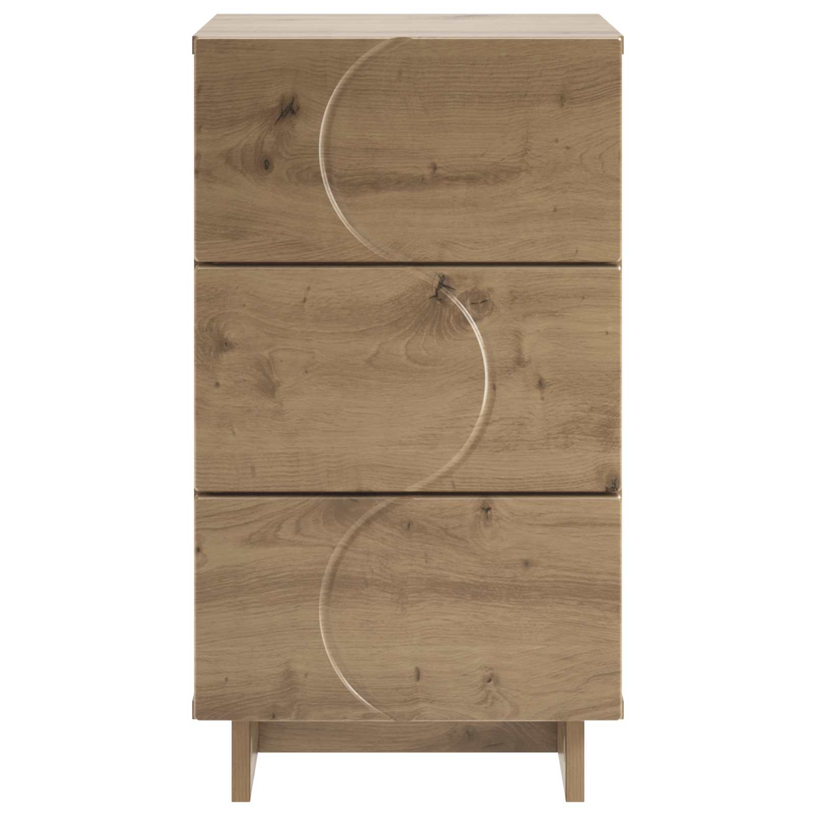 vidaXL Bedside Cabinet Artisan Oak 33.5 x 34.5 x 60 cm Engineered Wood 4