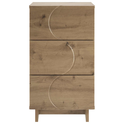 vidaXL Bedside Cabinet Artisan Oak 33.5 x 34.5 x 60 cm Engineered Wood 4