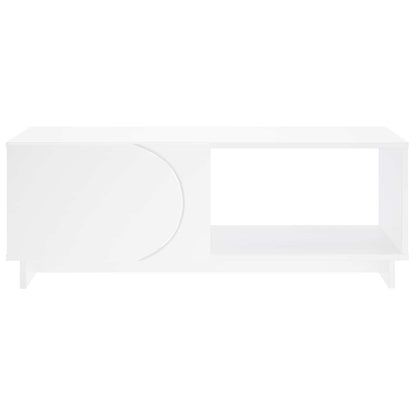 vidaXL Coffee Table White 95 x 50.5 x 35 cm Engineered Wood 4