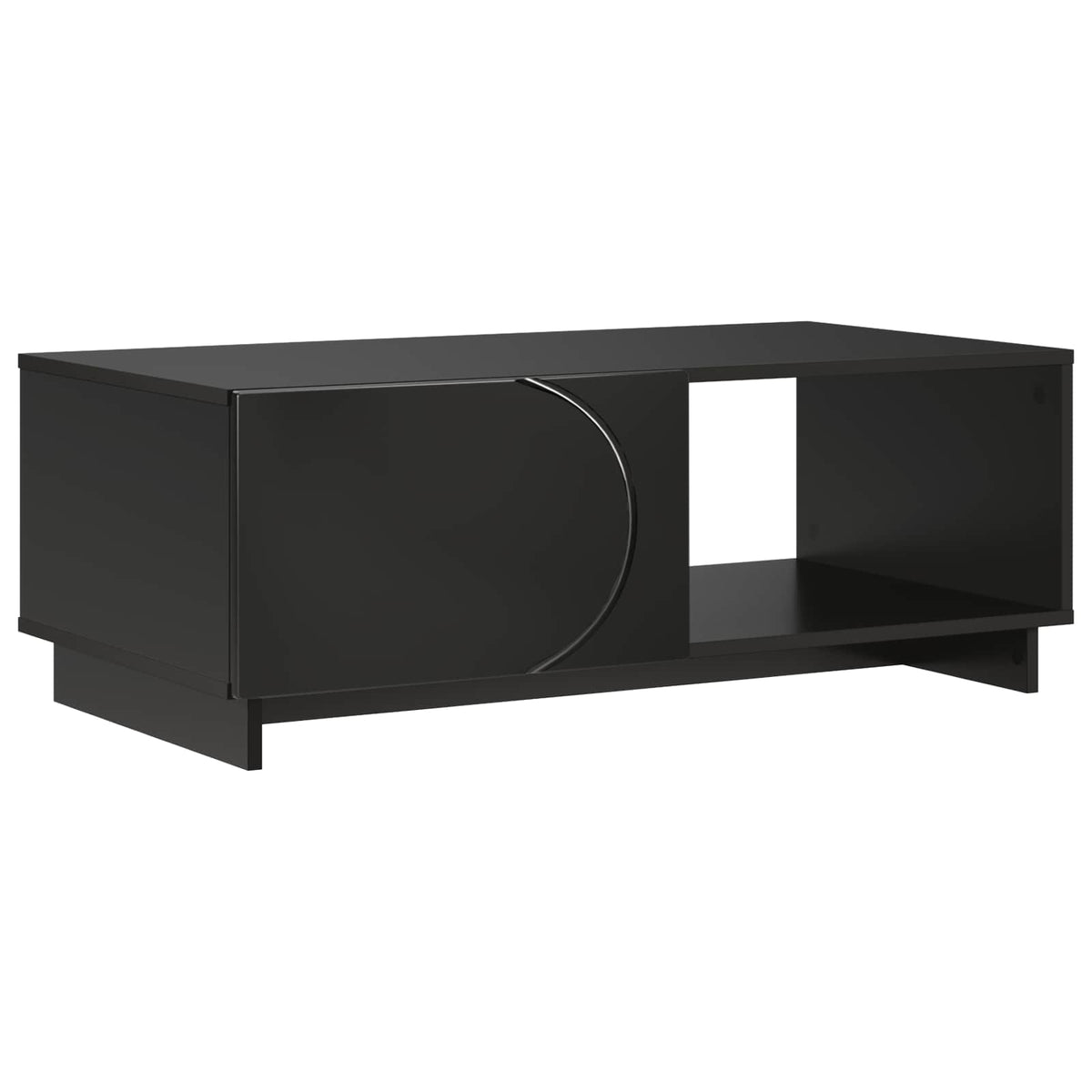 vidaXL Coffee Table Black 95 x 50.5 x 35 cm Engineered Wood 2