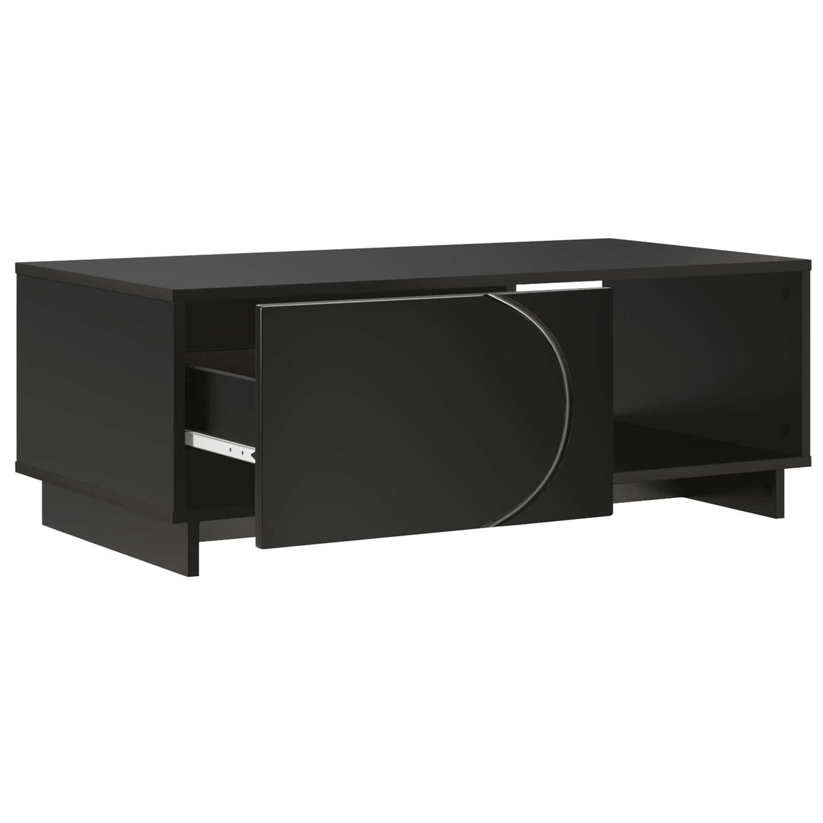 vidaXL Coffee Table Black 95 x 50.5 x 35 cm Engineered Wood 3