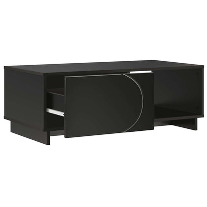vidaXL Coffee Table Black 95 x 50.5 x 35 cm Engineered Wood 3
