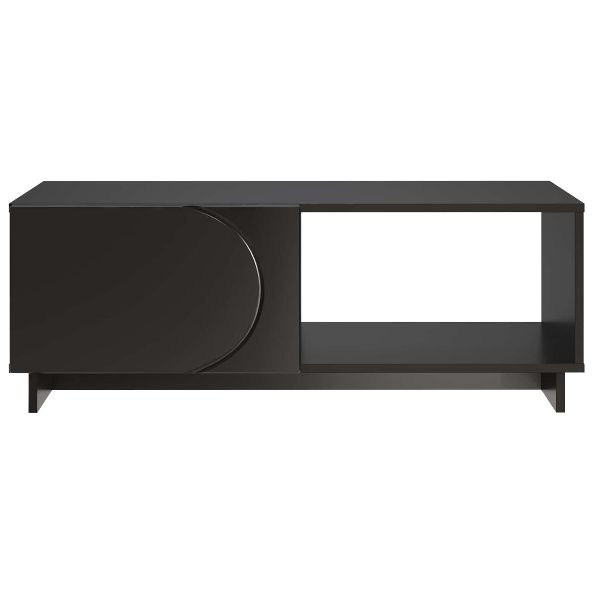 vidaXL Coffee Table Black 95 x 50.5 x 35 cm Engineered Wood 4