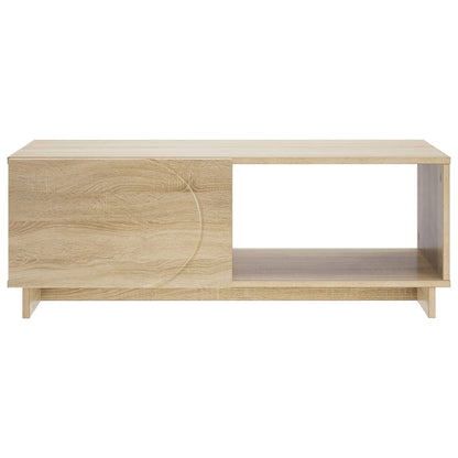 vidaXL Coffee Table Sonoma Oak 95 x 50.5 x 35 cm Engineered Wood 4