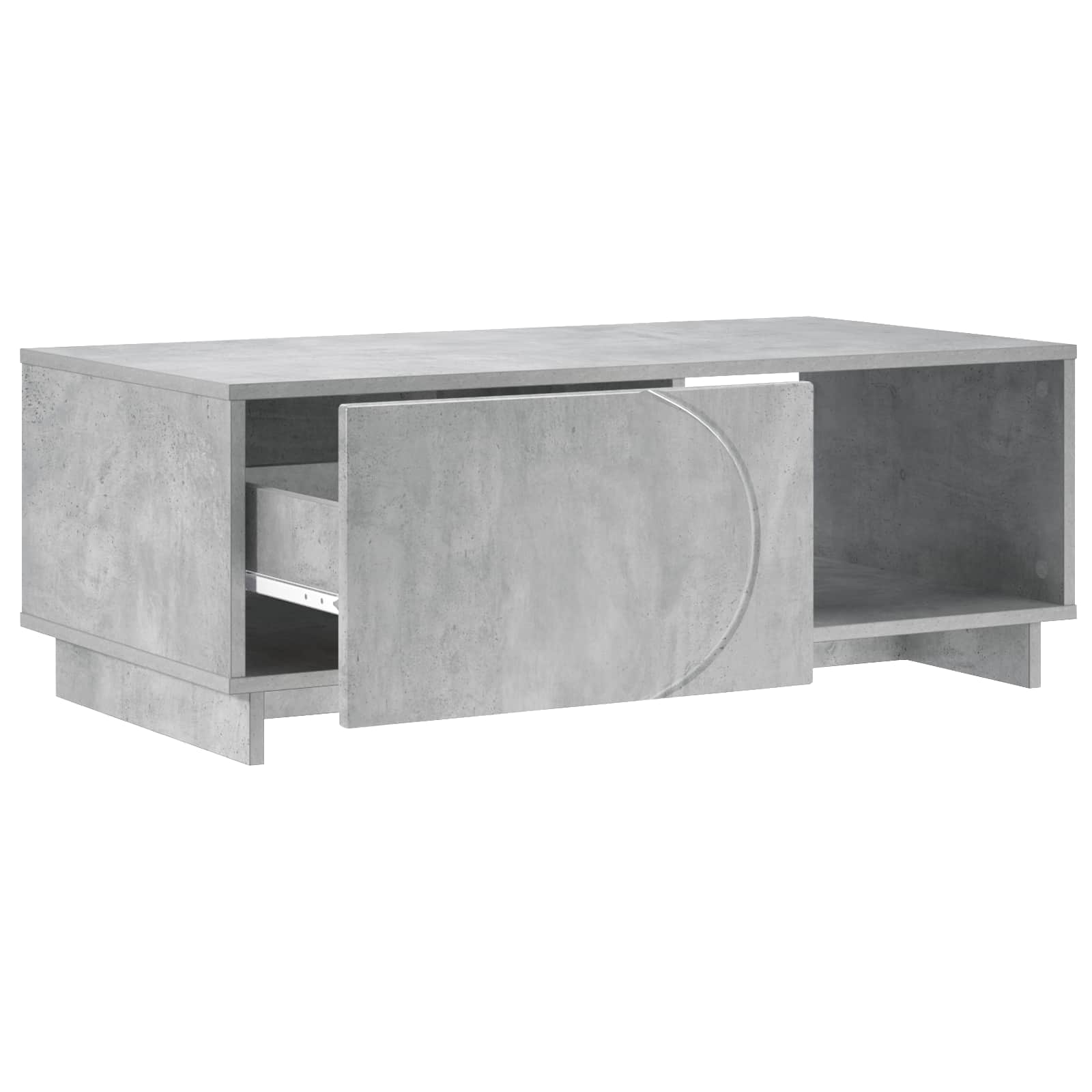 vidaXL Coffee Table Concrete Grey 95 x 50.5 x 35 cm Engineered Wood 3