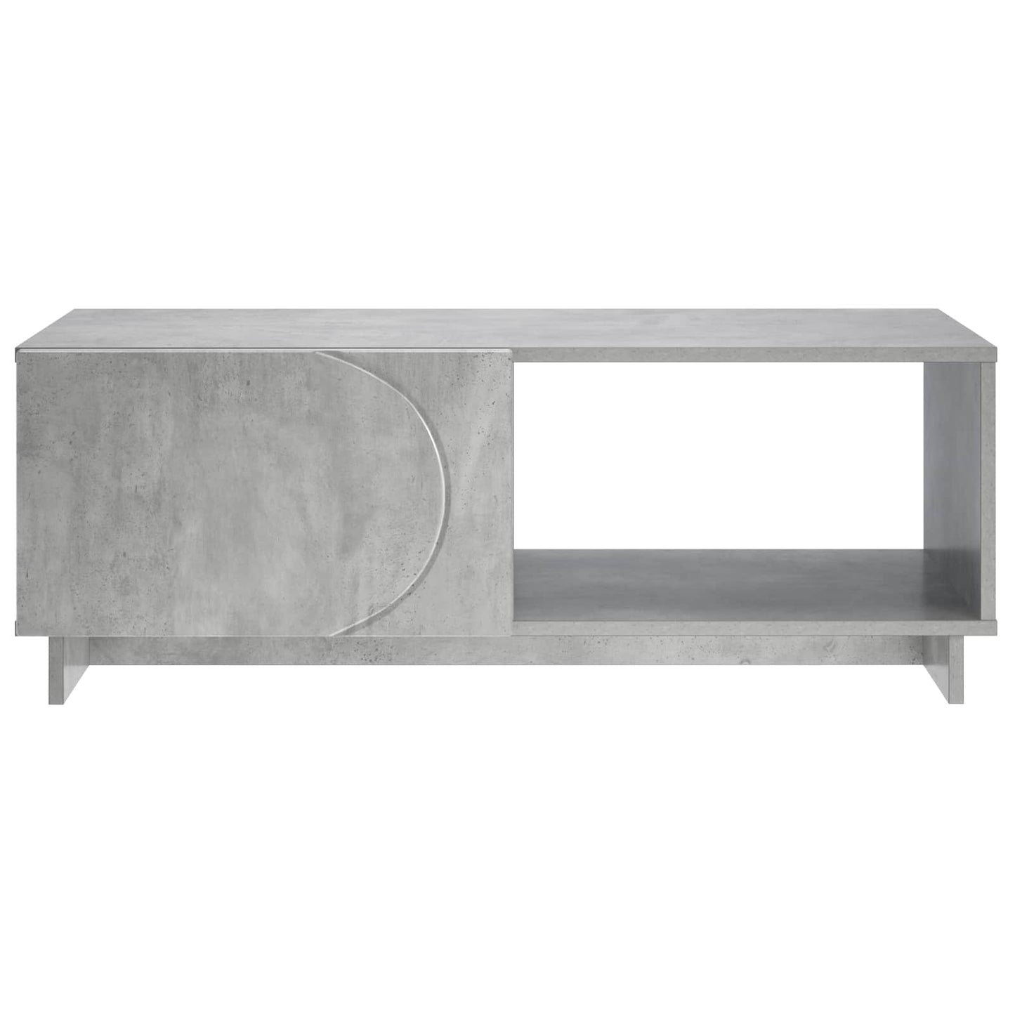 vidaXL Coffee Table Concrete Grey 95 x 50.5 x 35 cm Engineered Wood 4