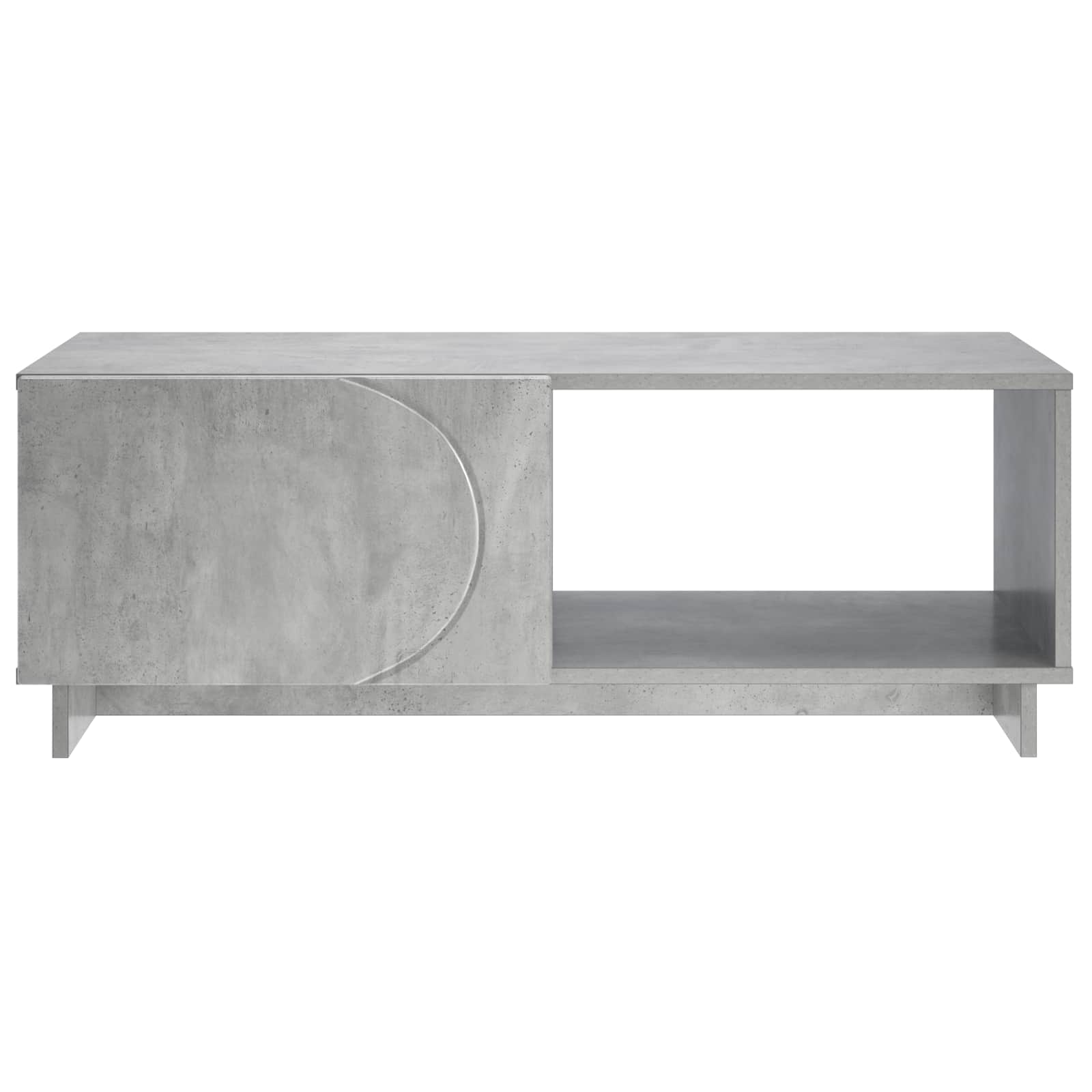vidaXL Coffee Table Concrete Grey 95 x 50.5 x 35 cm Engineered Wood 4