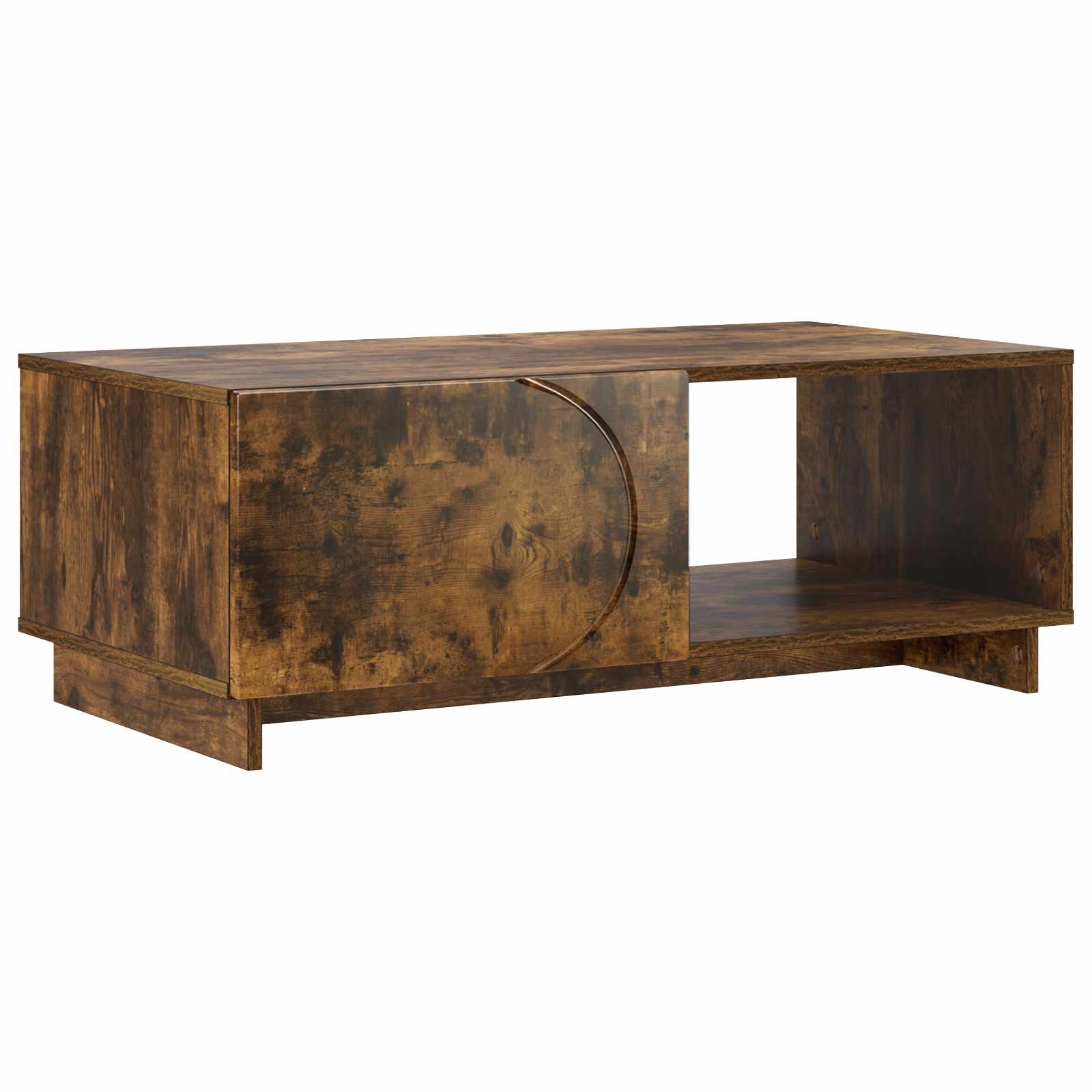 vidaXL Coffee Table Smoked Oak 95 x 50.5 x 35 cm Engineered Wood 2