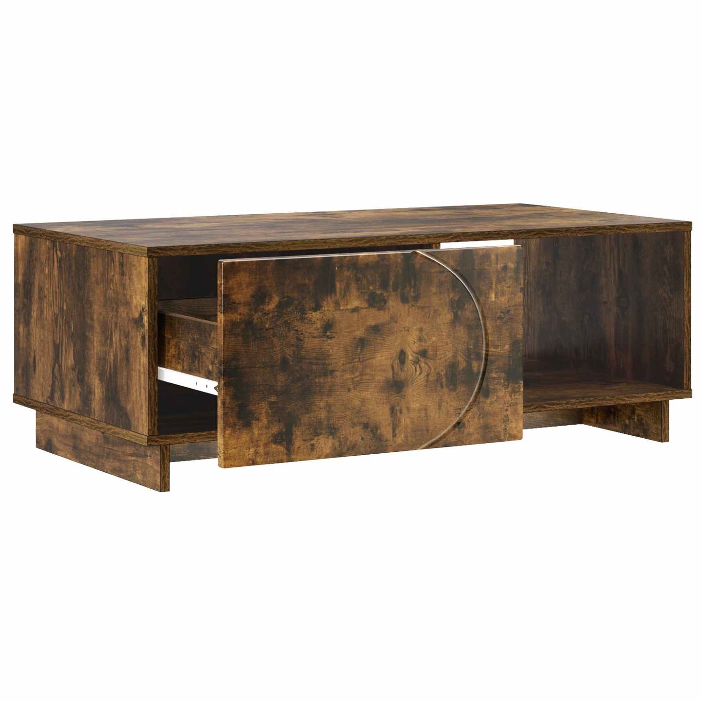 vidaXL Coffee Table Smoked Oak 95 x 50.5 x 35 cm Engineered Wood 3