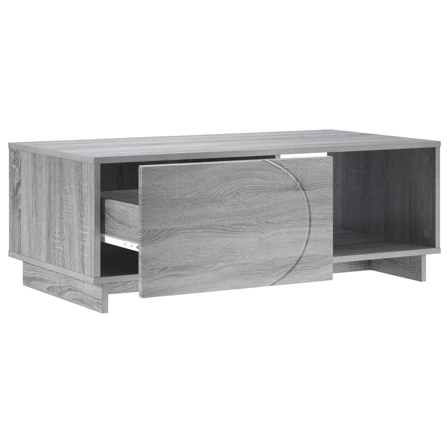 vidaXL Coffee Table Grey Sonoma 95 x 50.5 x 35 cm Engineered Wood 3