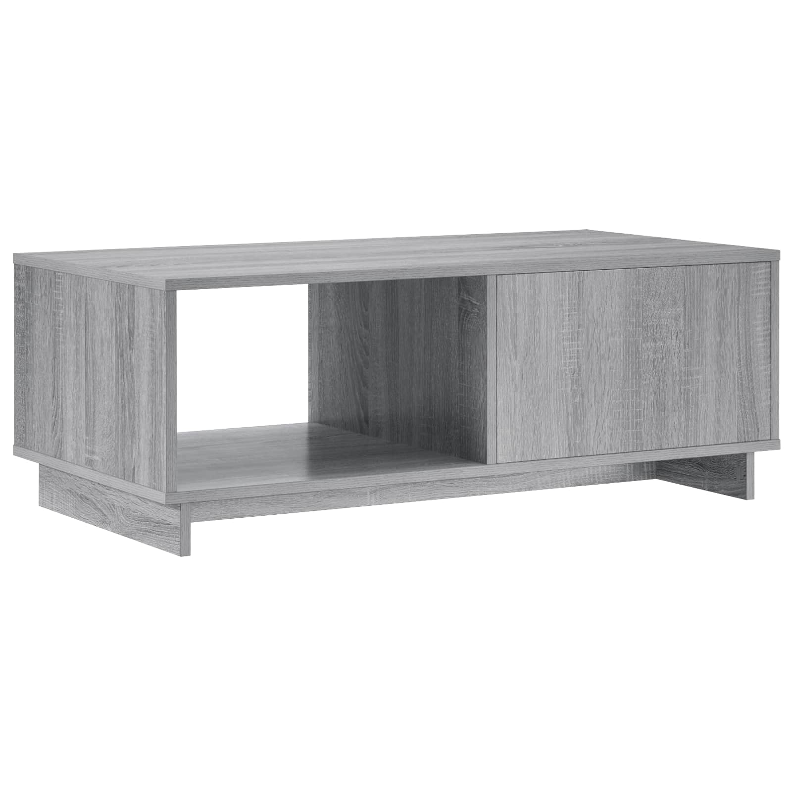 vidaXL Coffee Table Grey Sonoma 95 x 50.5 x 35 cm Engineered Wood 6