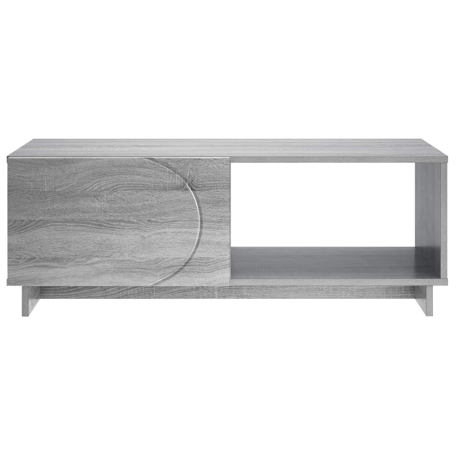 vidaXL Coffee Table Grey Sonoma 95 x 50.5 x 35 cm Engineered Wood 4