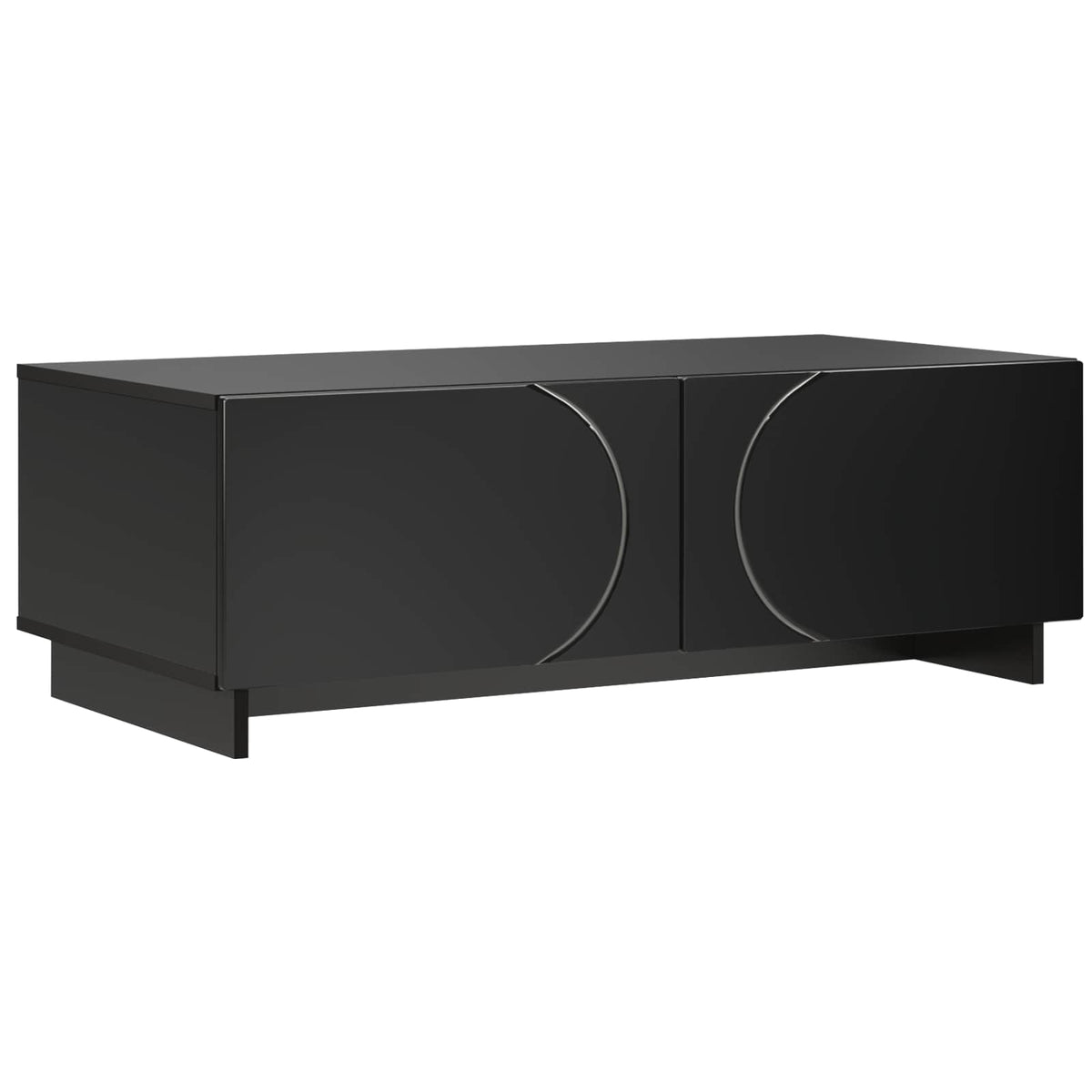 Coffee Table 102 x 50.5 x 35 cm Engineered Wood Black