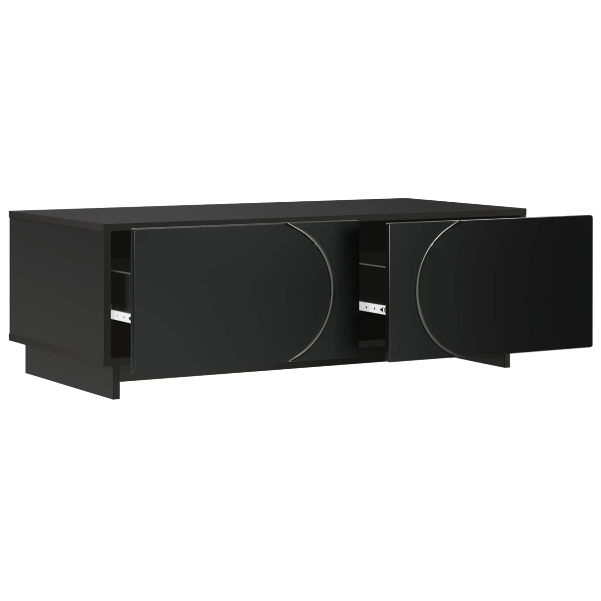 Coffee Table 102 x 50.5 x 35 cm Engineered Wood Black