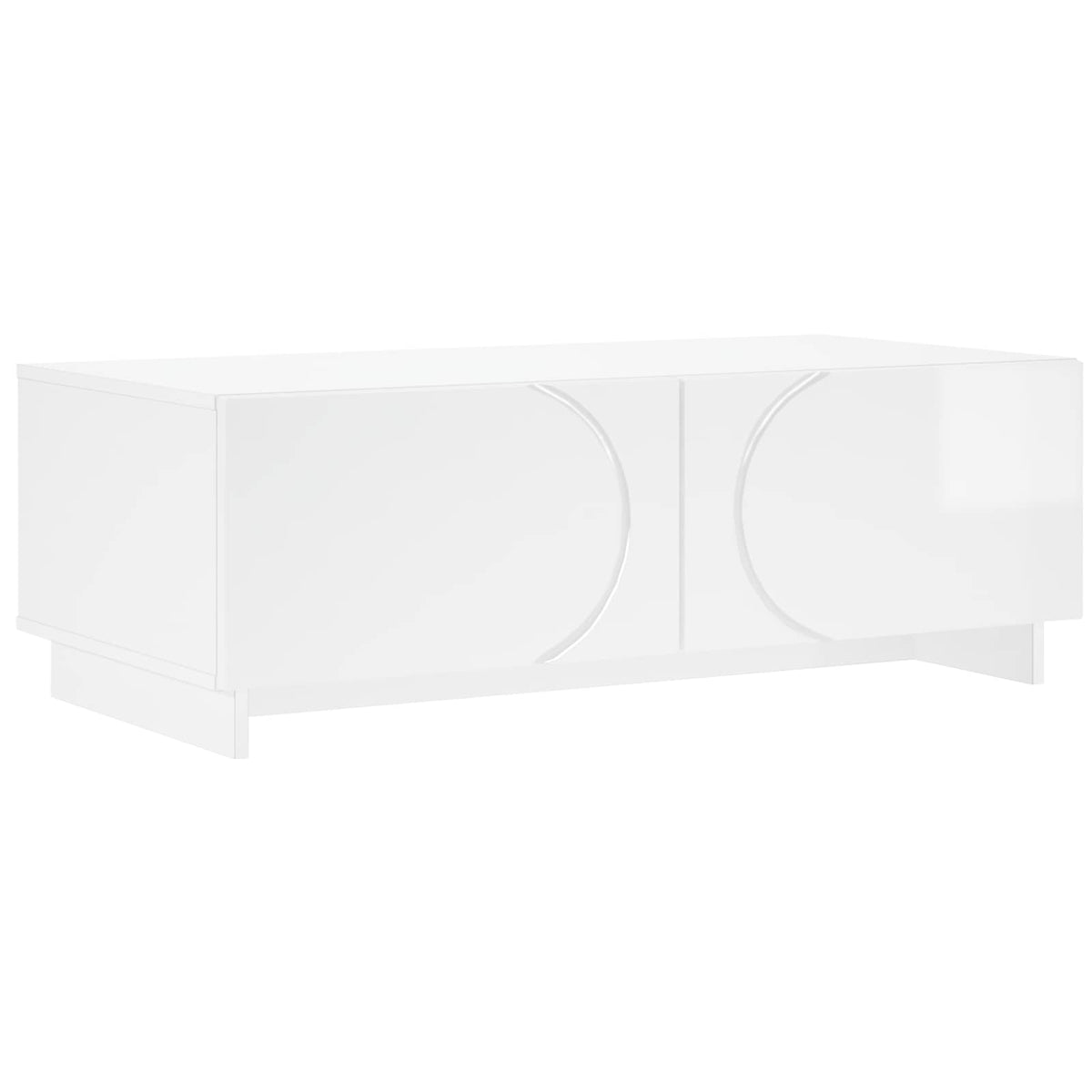 Coffee Table 102 x 50.5 x 35 cm Engineered Wood High gloss white