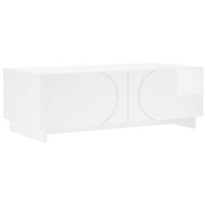 Coffee Table 102 x 50.5 x 35 cm Engineered Wood High gloss white