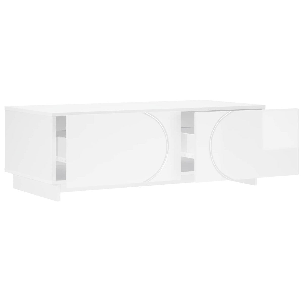Coffee Table 102 x 50.5 x 35 cm Engineered Wood High gloss white