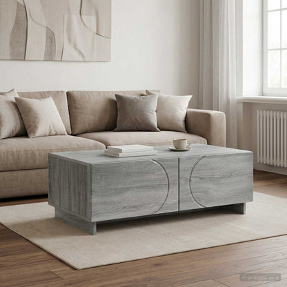 Coffee Table 102 x 50.5 x 35 cm Engineered Wood Grey sonoma